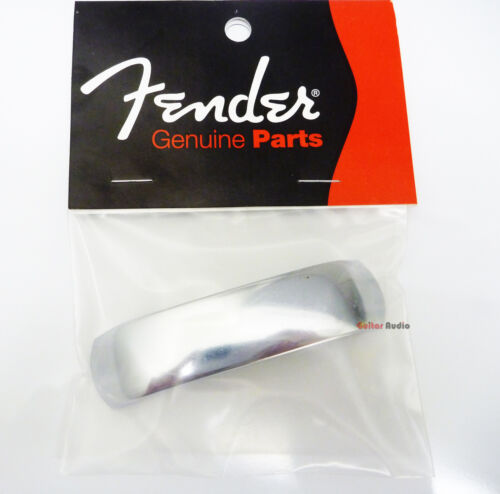 Plaque de couverture pont guitare authentique Fender USA Jaguar/Jazzmaster - Chrome - Photo 1 sur 2