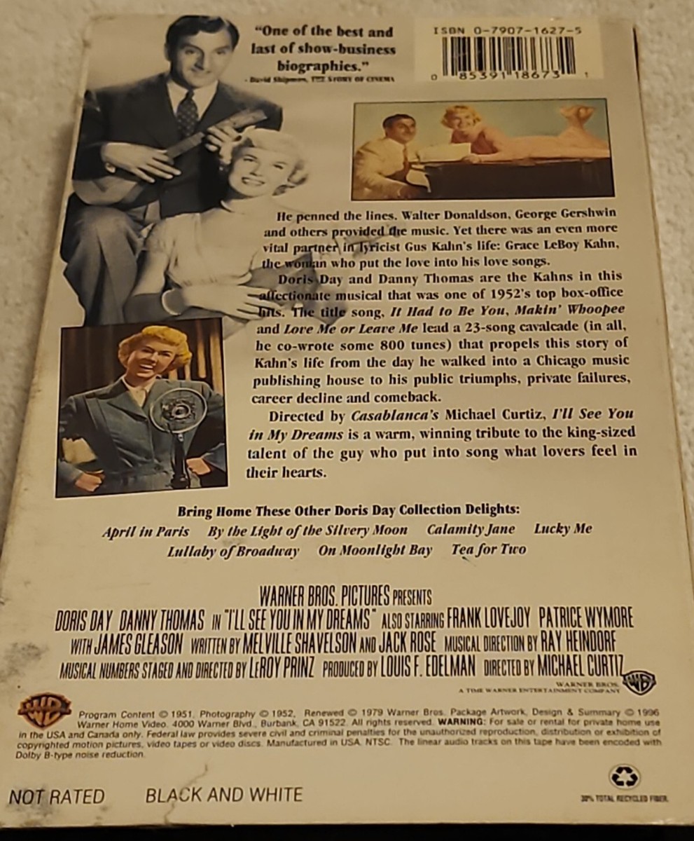 I'll See You in My Dreams 1951 Musical Historical film Doris Day