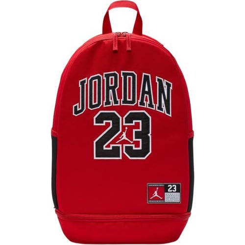 Mochila Nike Jordan Jersey FQ0951-611 19.5" H x 12.25" L x 7" D Gimnasio Roja - Imagen 2 de 6