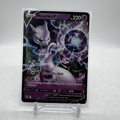 Mewtwo V 030/078 Pokemon GO Sword & Shield Ultra Rare Card