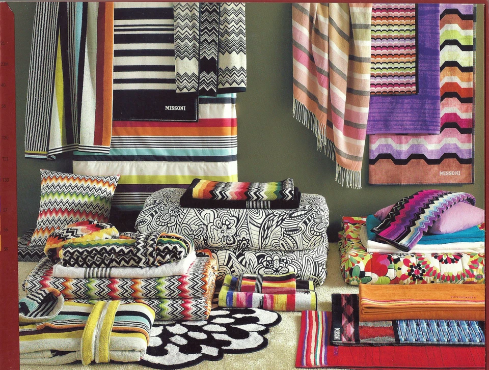 MISSONI HOME TOALLA DE PLAYA CHAL PAREO ALGODÓN FLECOS BODY WRAP 51x 75 pulgadas NIGG 156 Foto 3 de 4