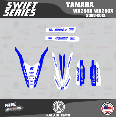 Graphics Kit for YAMAHA WR250X WR250R (2008-2021) SWIFT-blue | eBay