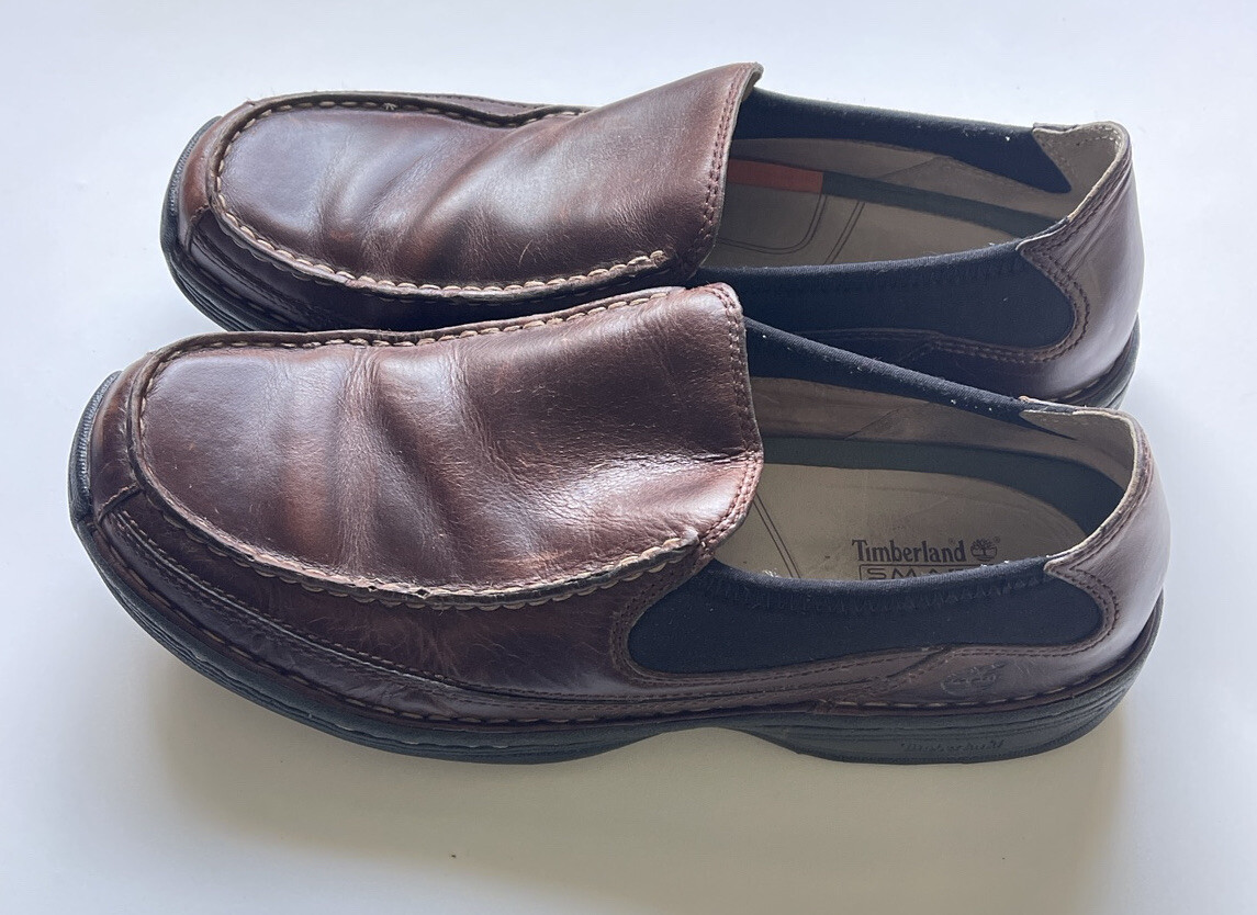 Timberland Smart Comfort Loafers System Brown Leather Upper Slip