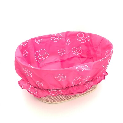COPRI CESTINO CESTO DISEGNI FIORI FIORE ROSA FUXIA UNIVERSALE BICI  BICICLETTA | eBay