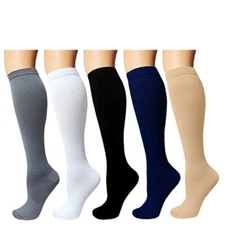 Compression 15-20mmHg Graduated Support Socks Knee Hight Men's Women's (S-XXL)