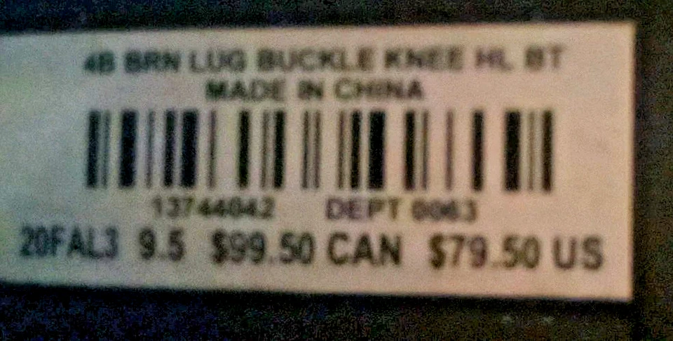 Torrid Knee-High Boots Brown Faux Leather Chunky Lug Buckle Full Side Zip 9.5 W - Image 4 of 4