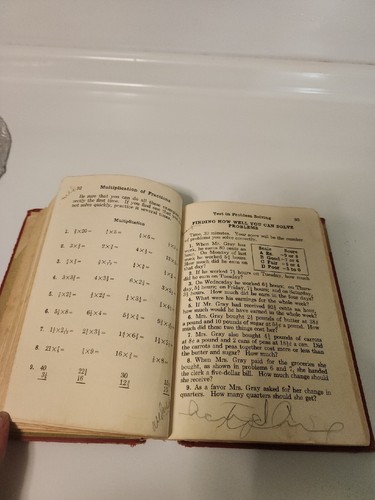 Child Life Arithmetics Grade Six By Breed Overman & Woody 1937 Vintage! - Imagen 8 de 8