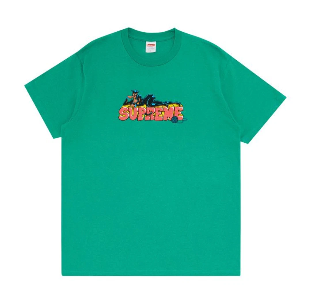 Neuf ! Grand t shirt Catwoman Supreme S/S 19 (vert)