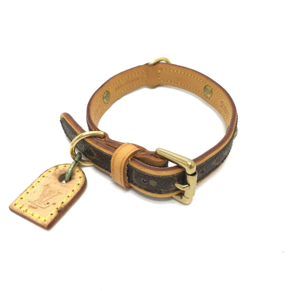 Louis Vuitton Monogram Canvas Baxter Dog Collar MM Louis Vuitton TLC #44 Louis Vuitton Monogram Canvas Baxter Dog Collar MM Louis Vuitton TLC
