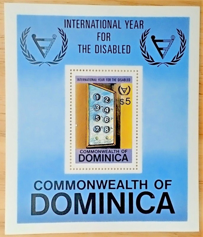 VINTAGE CLASSICS - Dominica 1981 - Year for the Disabled - S/S - Scott 738 - MNH