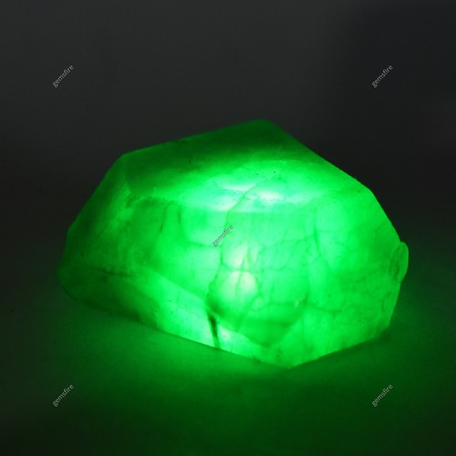 Esmeralda verde natural perfecta 208,10 quilates sin cortar áspera suelta piedra preciosa CERTIFICADA - Imagen 5 de 12