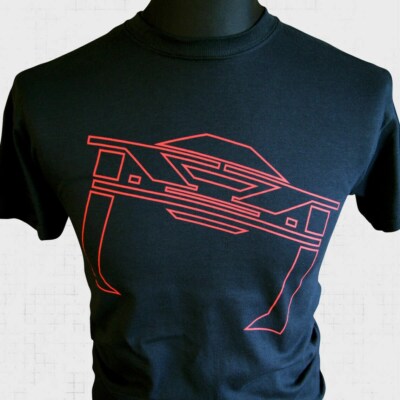 Tron Recognizer T-Shirt User Light Cycle Grid Retro Sci Fi Flynn Legacy Arcade