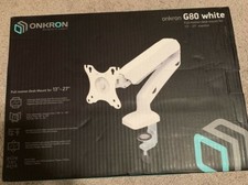 Onkron G80 White Full Motion Desk Mount For 13  - 27  Monitor - New In Box 