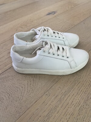 Sneakers Sam Edelman Blanches En Daim - Taille 7 Femme, Occasion Bon état