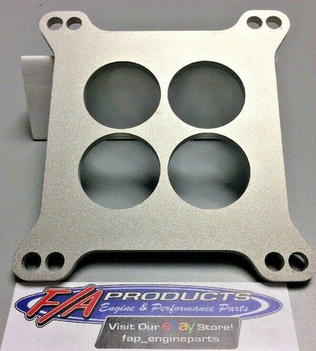 4 Hole 4 Barrel Carburetor Insulator AlM. With Poly Core .230" Thick Spacer T155 - Picture 6 of 10