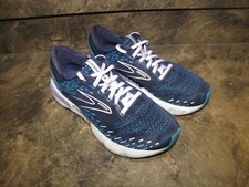 BROOKS GLYCERIN 20 NAVY PINK WOMENS 9.5 NICE USED V-CLEAN RUNNERsee pics-details
