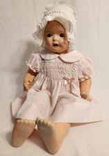 Antique Composition Crier Doll Mark A.M. C Glass Sleepy Eyes 19" Tall