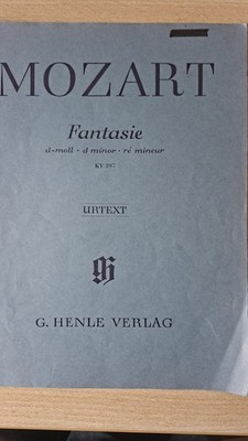 Fantasie. d-moll - d minor - ré mineur. Köchel-Verzeichnis 397. Urtext. KV 397