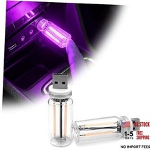Purple USB Night Light Bulb for Cars - Plug-in Retro Atmosphere Lamp