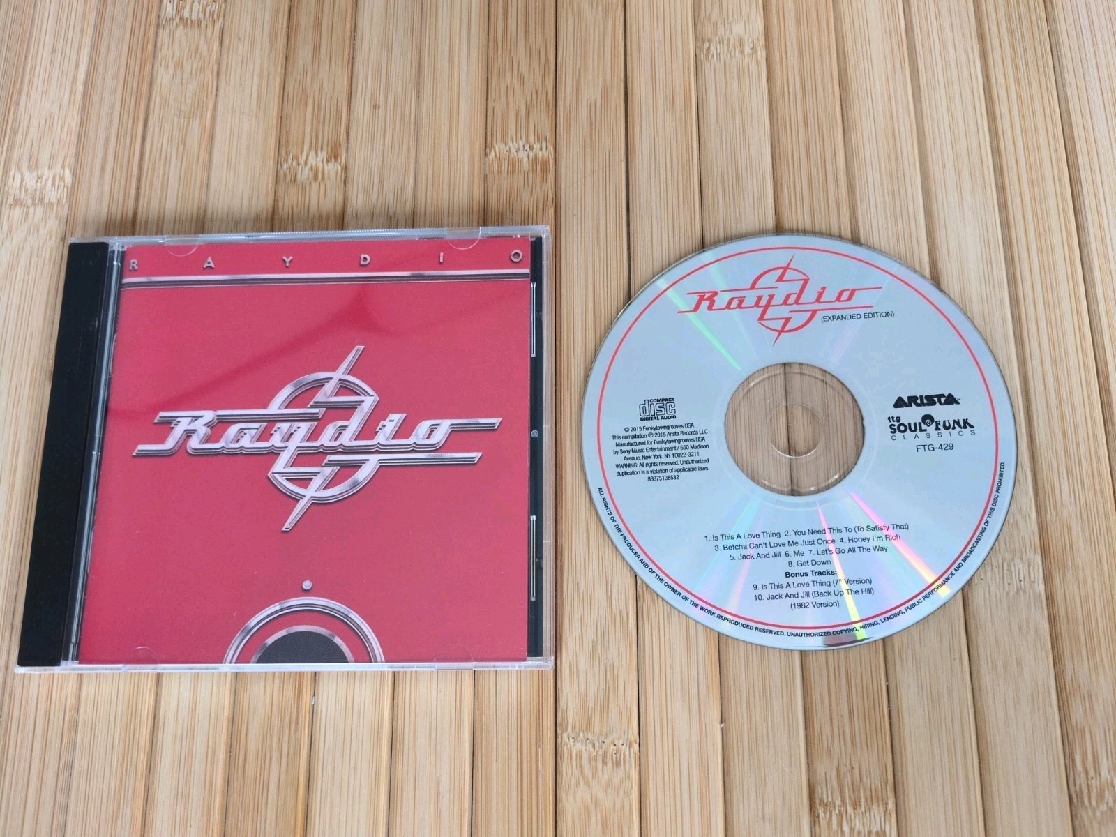 Raydio by Raydio  CD 2015 In Very Good Condition