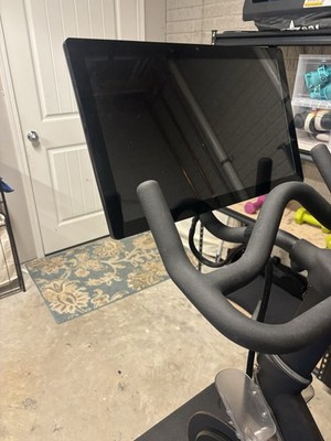 Peloton Bike Upright Indoor Exercise Bike Touchscreen Adjustable Seat Black