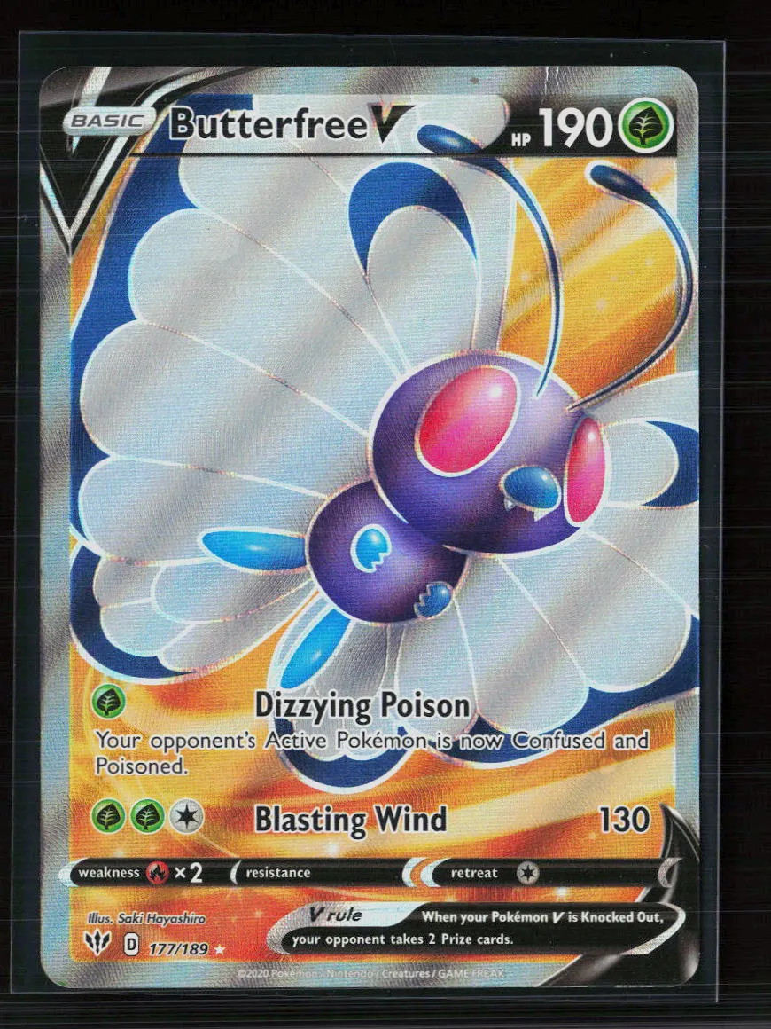 Pokemon 2020 Darkness Ablaze Butterfree V FA #177/189