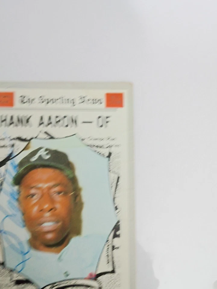 1970 Topps - Hank Aaron #462 autógrafo firmado raro Foto 4 de 4