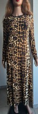 Marks&Spencer Collection Jersey Animal Leopard Print Long Sleeve Maxi Dress UK12