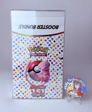 Pokémon 151 Booster Bundle Display Case SEALED + Semi Rigid Plastic Case