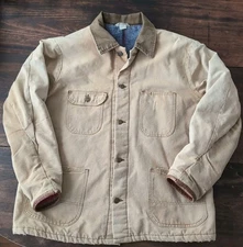 Vintage Key Imperial Blanket Lined Work Jacket Mens XL