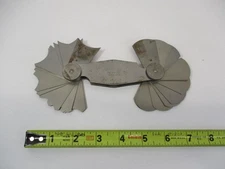 MITUTOYO # 186-107 METRIC Compact Radius Gage Set Fillet (30) Sizes 15.5 - 25 VG