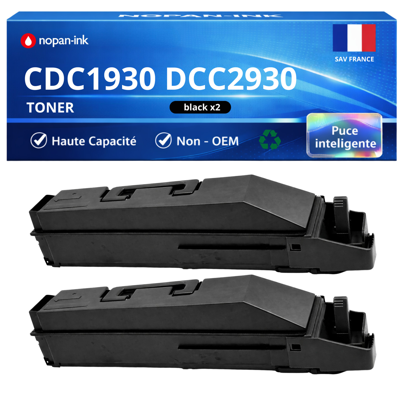 Toner Triumph-Adler 1T02LK0UTC pour imprimer vos dossiers à la maison et au bureau en pack de 2