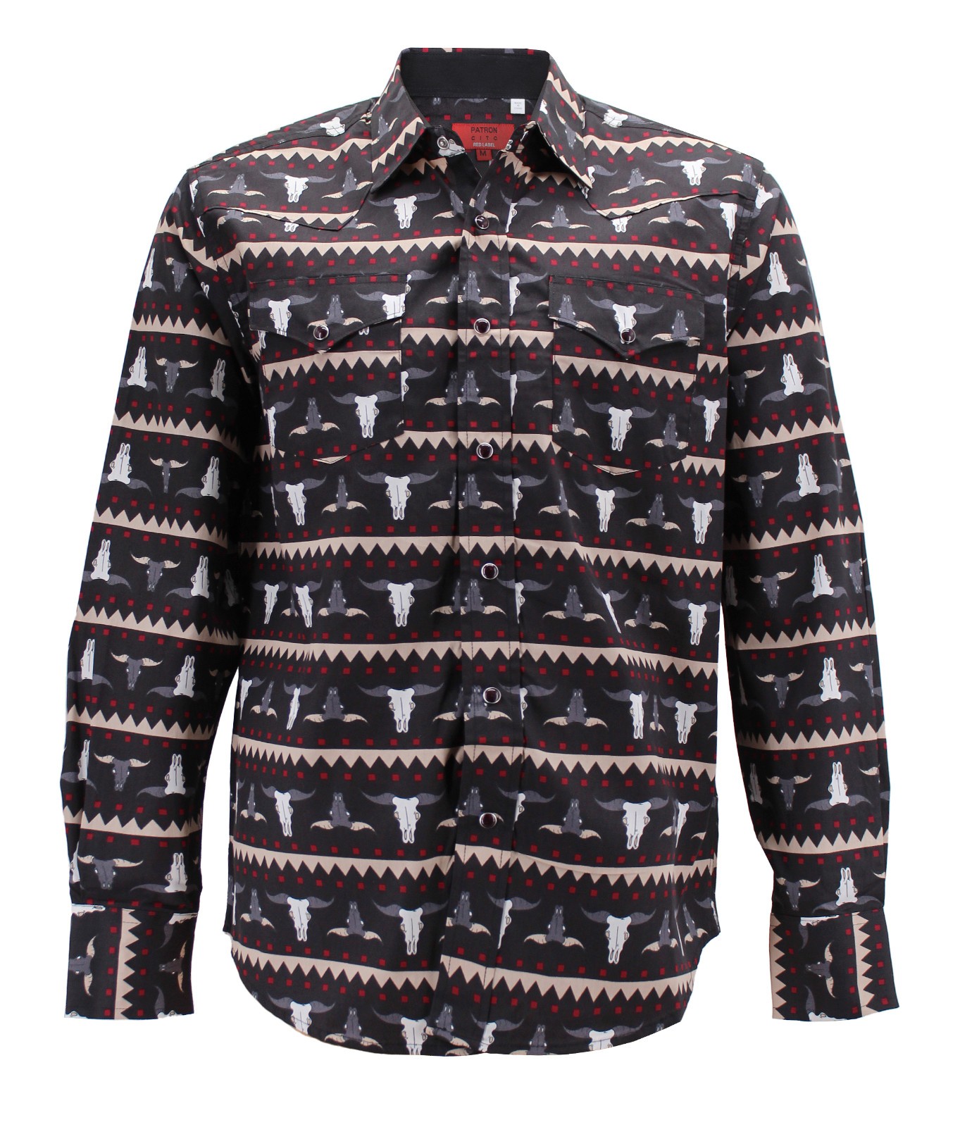 Mens Long Sleeve Collared Pearl Snap Button Rodeo Western Design Dress Shirt 6190₽