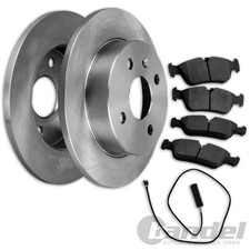 BREMSSCHEIBEN 280mm + BELÄGE + WARNKONTAKT HINTEN passend für BMW 3er E36