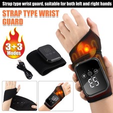 Heated Wrist Hand Massager 3 Vibration  3 Hot Compression Therapy Pain Relief