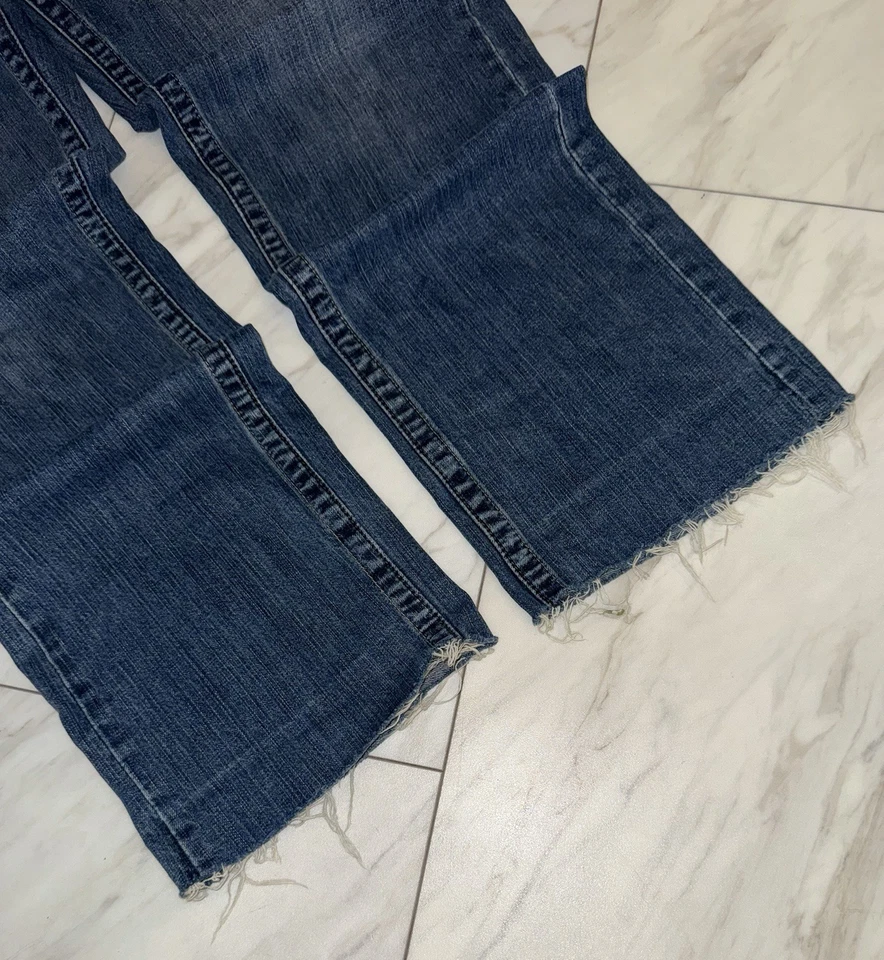 Vintage 2000s Quiksilver Bootcut Jean Size 36x28 Regular Fit Blue Y2K Surf Skate - Image 2 of 4