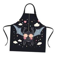 Funny Apron for Women Men with 2 Pockets, Adjustable Kitchen Chef Aprons Black