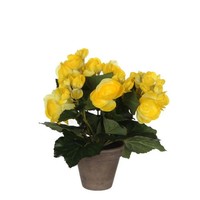 Mica Begonia Im Topf Gelb, 25 X 20 Cm Kunstpflanzen