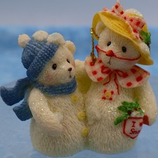 Cherished Teddies Parade Of Gifts 2000 Snow Bear Ornament 801178