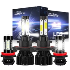 For 2007-2014 Honda CRV CR-V Combo LED Headlight High Low + Fog light bulbs Kit