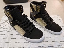 Scarpe Supra Skytop Black Shadow Gold