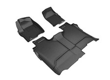 Kagu Floor Mat Black Compatible with GMC Sierra/Chevrolet Silverado 1500