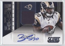 2014 Panini Hot Rookies Future Franchise Fabrics Signatures Zac Stacy Auto 1p5