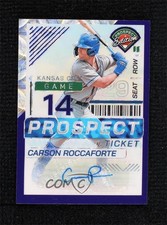 2024 Panini Prospect Edition 16/49 Carson Roccaforte #182 Auto 16wc