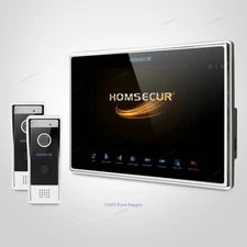 HOMSECUR 7" Video&Audio Home Intercom with Touch Keypad Monitor for Apartment