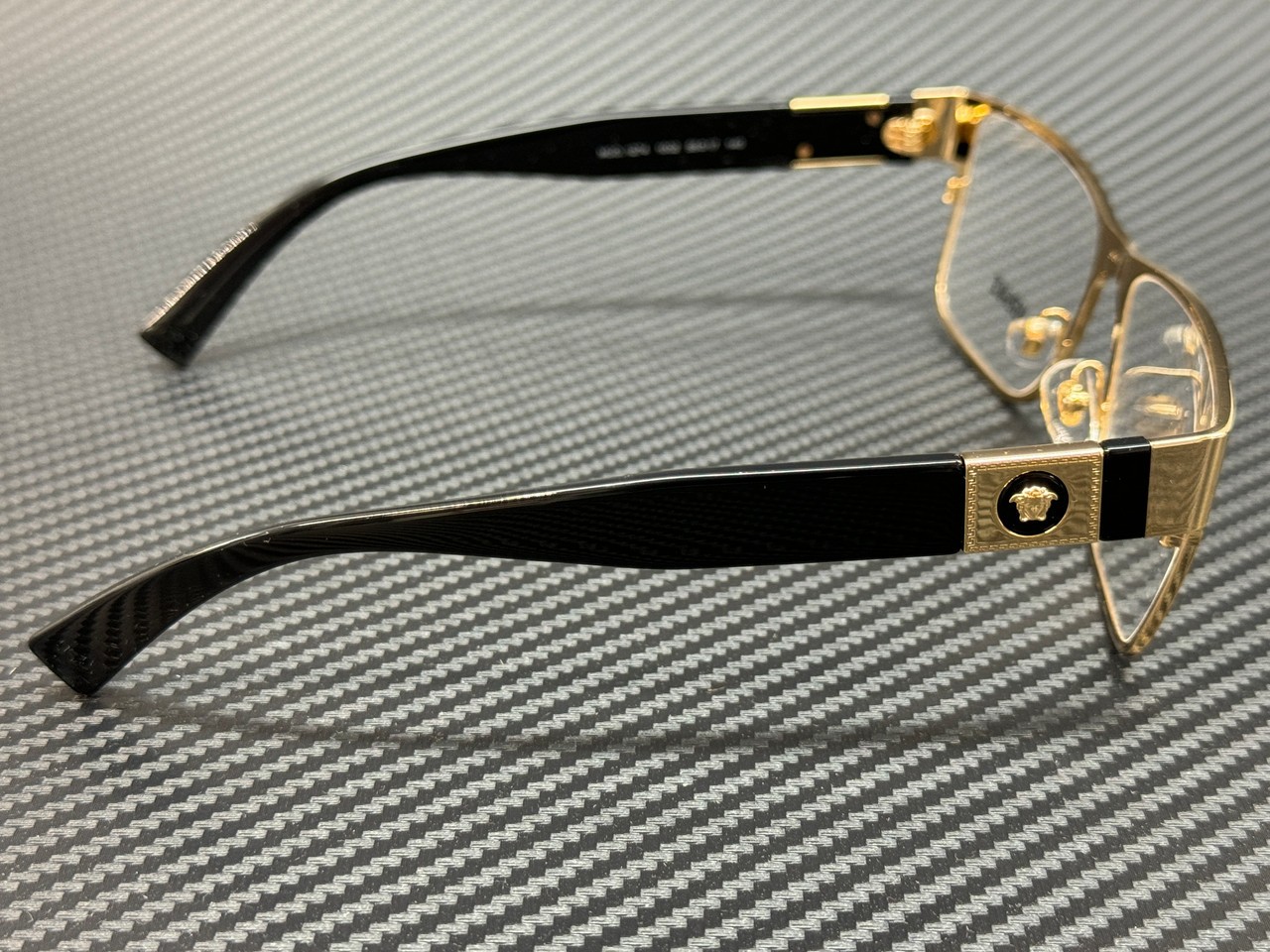 VERSACE VE1274 1002 Gold Black Men's 57 mm Eyeglasses thumbnail 3