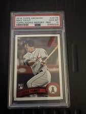 2018 Topps Archives 2011 Rookie History Red 10/10 Mike Trout #US175 PSA 10 RC