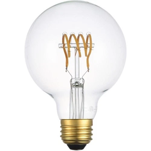 Elitco Lighting Edris 6W 3000K LED Horizontal Helix Glass Light Bulb (Set of 6) - Picture 1 of 2