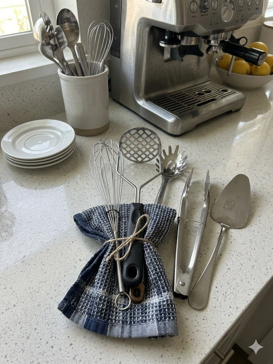 Dansk Stainless Steel 5-Pc Kitchen Tool Set • MCM Retro Bundle
Opens in a new window or tab