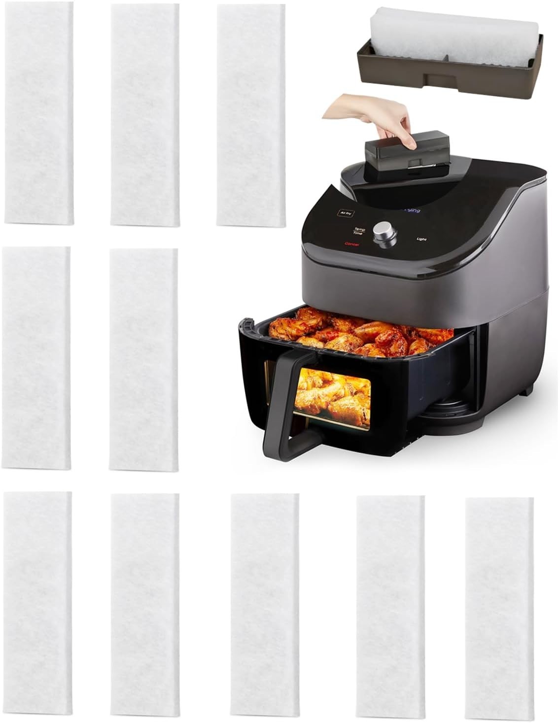 10 PCS Replacement Odor Erase Air Filters for Instant Pot Air Fryer Vortex Plus